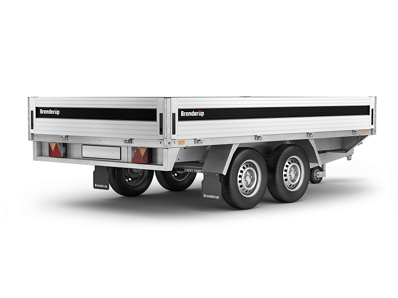 Přívěsný vozík dvounápravový Brenderup 5375ATB INTEGROVANÉ NÁJEZDY | 375 x 180 x 35 cm | 2500 kg