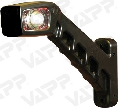 Svítilna doplňková obrysová LED WAS 239P, 12-24V, pravá, 187 mm 