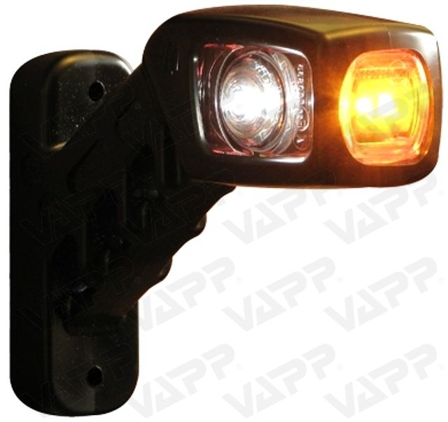 Svítilna doplňková/boční obrysová LED WAS W49 241L, 12-24V, levá, 135 mm 