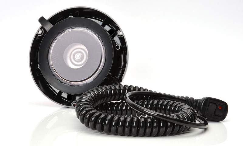 Maják magnetický LED modrý WAS, kabel 3m, autozástrčka