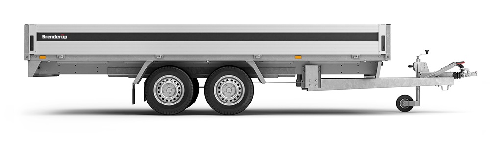 Brzděný přívěsný vozík Brenderup 5520W ALU | 517 x 204 cm | 3500 kg 