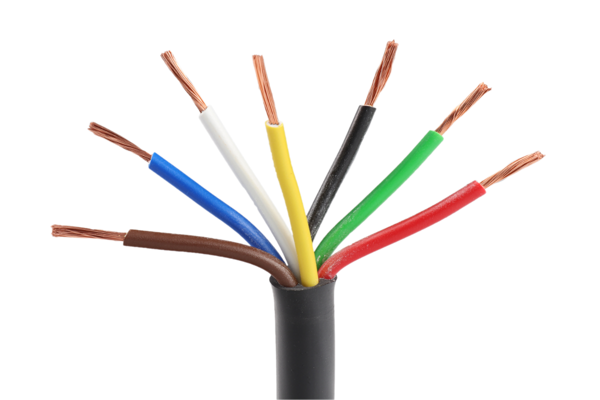 Kabel 7x1 mm2, sedmibarevný, balení  50 m