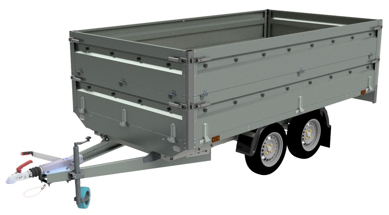 Přívěsný vozík brzděný NEPTUN Nordica | 320 × 168 cm | 1300 kg