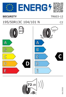 Kolo 195/50 R13 C 104N Security TR603 (900 kg) M+S, disk 5,5J, 112x5