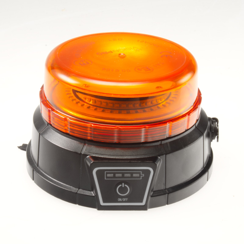 Maják magnetický LED AKU s dálkovým ovládáním 12/24V