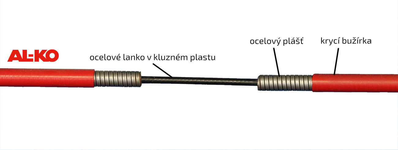 Lanovod brzdový pro 3062/3081 AL-KO 500/760 mm, závit M10