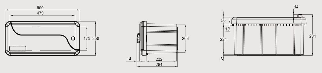 Box na nářadí BLACKIT I, 550x250x294 mm 