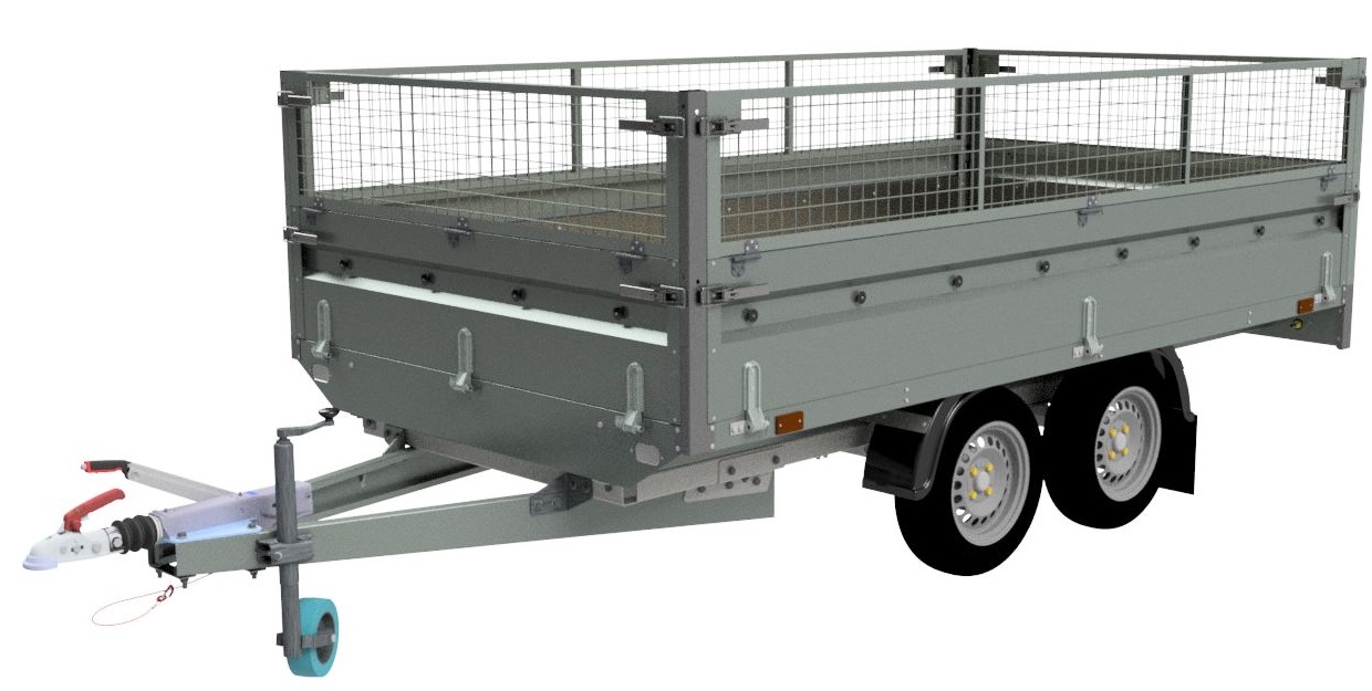 Přívěsný vozík brzděný NEPTUN Nordica | 320 × 168 cm | 1300 kg