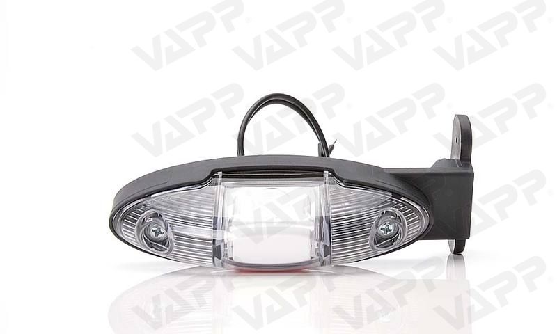 Svítilna doplňková obrysová LED WAS W107/820L III (12-24V) na držáku, levá 