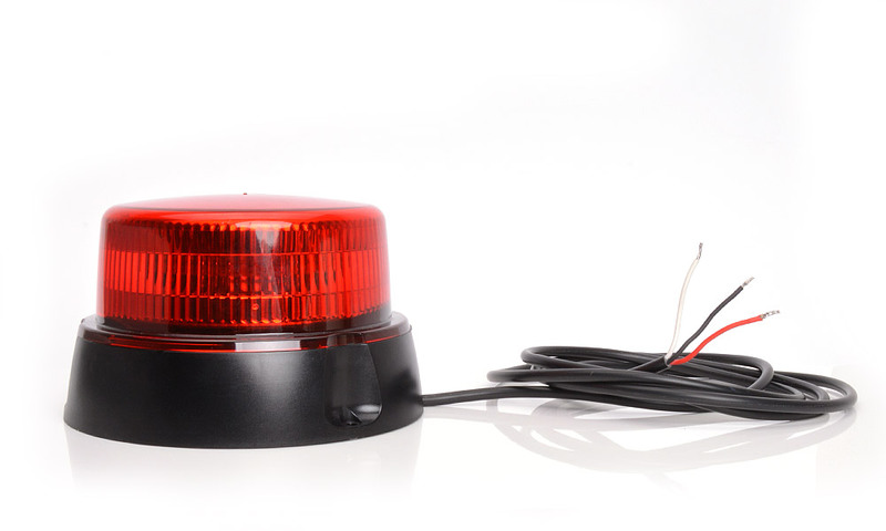 Maják pevný LED červený WAS, kabel 3m