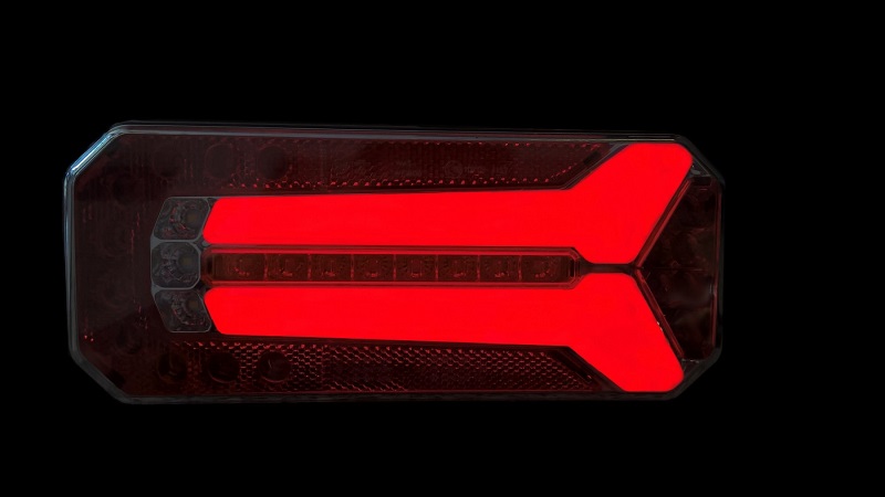 Svítilna WAS W150 sdružená LED 12-24 V, P, BL/BR/KO/CO/RZ,baj5 dynamický blinkr