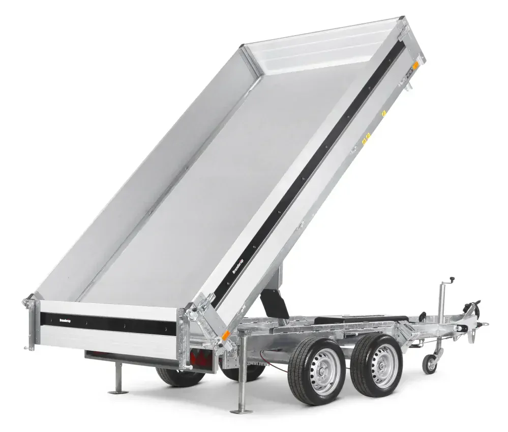 Třístranný elektrohydraulický sklápěč Brenderup TT5325ATB | 325 x 180 x 35 cm | 3500 kg