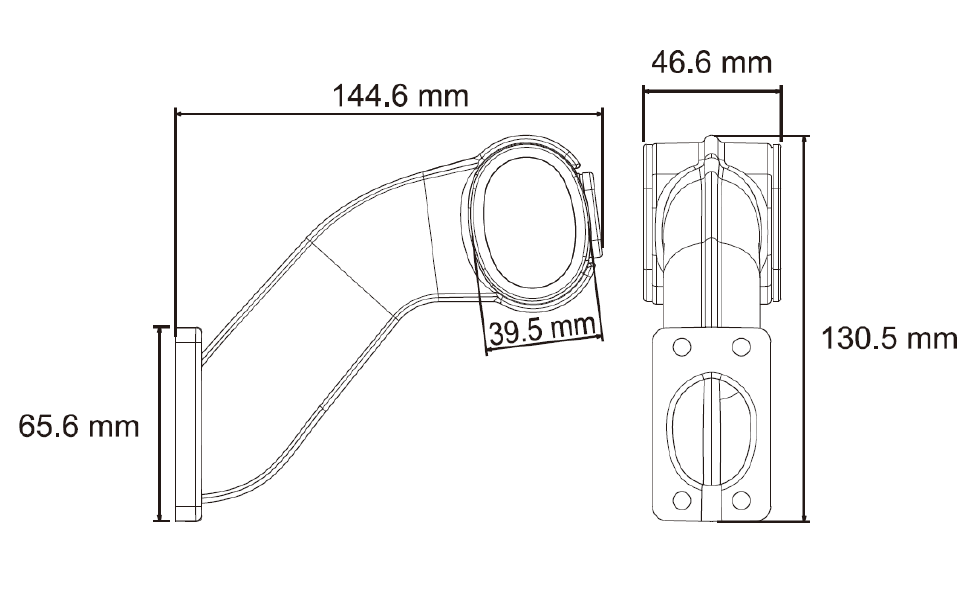Svítilna doplňková obrysová LED Lucidity 26550 144,6, 12-24V, Levá, QS150