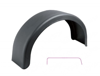 Blatník plast.13"/200mm DOMAR černý oblý