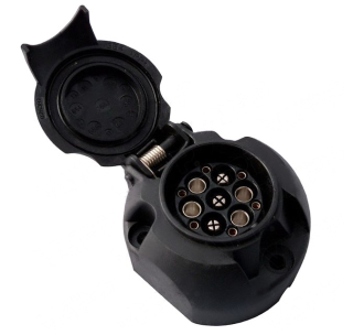 Zásuvka 7+6  pólů 12V plast JAEGER