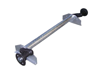 Náprava KNOTT G 13 (1300 kg) b=1237 mm, 100x4, vysoké patky, (Vario/Rapid) 