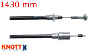 Lanovod brzdový KNOTT 1430/1620 mm rychlomont. (s čočkou)
