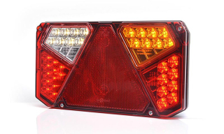 Svítilna WAS W125DP/916 sdružená LED 12-24V, P-BL/BR/KO/ML/CO, kabel 2m 