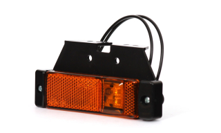 Svítilna boční obrysová LED WAS W45/220Z, 12-24V, s odrazkou, na držáku 