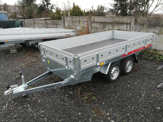 Přívěsný vozík TEMARED TRANSPORTER 3015/2 s ALU bočnicemi | 304 × 151 x 40 cm | 750 kg