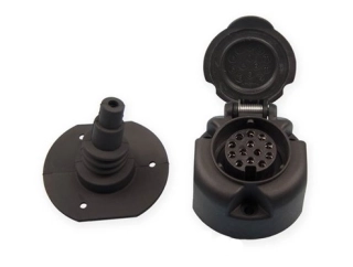Zásuvka 13+1-pin/12V+těsnění JAEGER