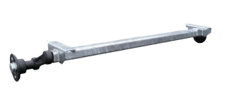 Náprava KNOTT VG 7-L (750 kg) b=1100 mm, 100x4, nízké patky