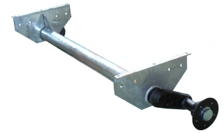 Náprava KNOTT G 13 (1300 kg) b=1214 mm, 112x5, vysoké patky (Sacher)