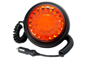 Maják magnetický oranžový Fristom FT-100 LED MAG, nízký, kabel 3m