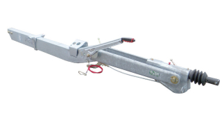 Výškově stavitelná oj AL-KO s brzdou 101VB, 500-1000kg, E=1570 mm