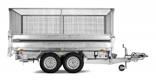 Mřížovaná nástavba 185x307x80 cm, typ 3-WAY TIPPER 3,1