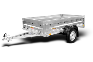 Přívěsný vozík Neptun Rustik nebrzděný sklopný | 210 × 129 cm