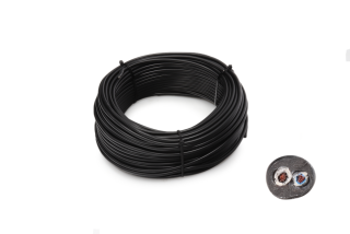 Kabel 2x0,75 mm2, bílá/černá, balení  50 m