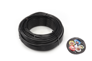 Kabel 5x0,75 mm2, černá/ bílá/ červená/ žlutá/ modrá, balení 200 m
