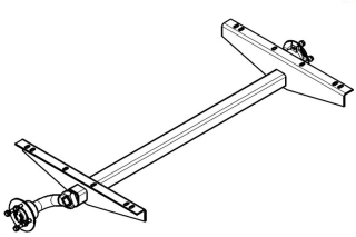 Náprava KNOTT VG7L, b=1200 mm/c=1580 mm, 100x4 STEMA