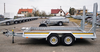 Přepravník stavebních strojů WARK 3500 KG 372x182 3 NÁPRAVY