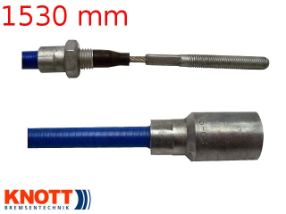 Lanovod brzdový KNOTT nerez 1530/1740mm, závit M8