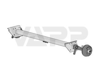 Náprava AL-KO CB 1355 (1350kg), a=1550 mm, c=2050 mm (náhrada BPW pro Adria)