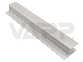 Profil lemovací "h", 298 mm eloxovaný