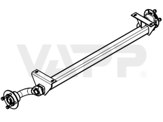Náprava KNOTT VG 7 (750 kg) b= 800 mm, c=1230 mm, 100x4